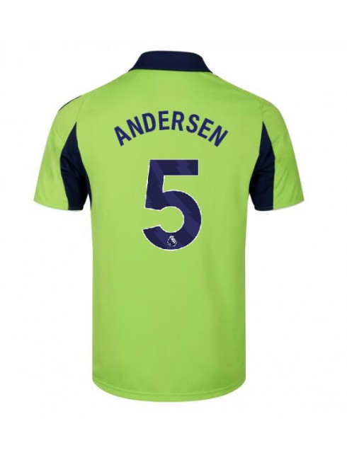 Moški Nogometna dresi replika Fulham Joachim Andersen #5 Gostujoči 2025-26 Kratek rokav Moški Nogometna dresi replika Fulham Joachim Andersen #5 Gostujoči 2025-26 Kratek rokav